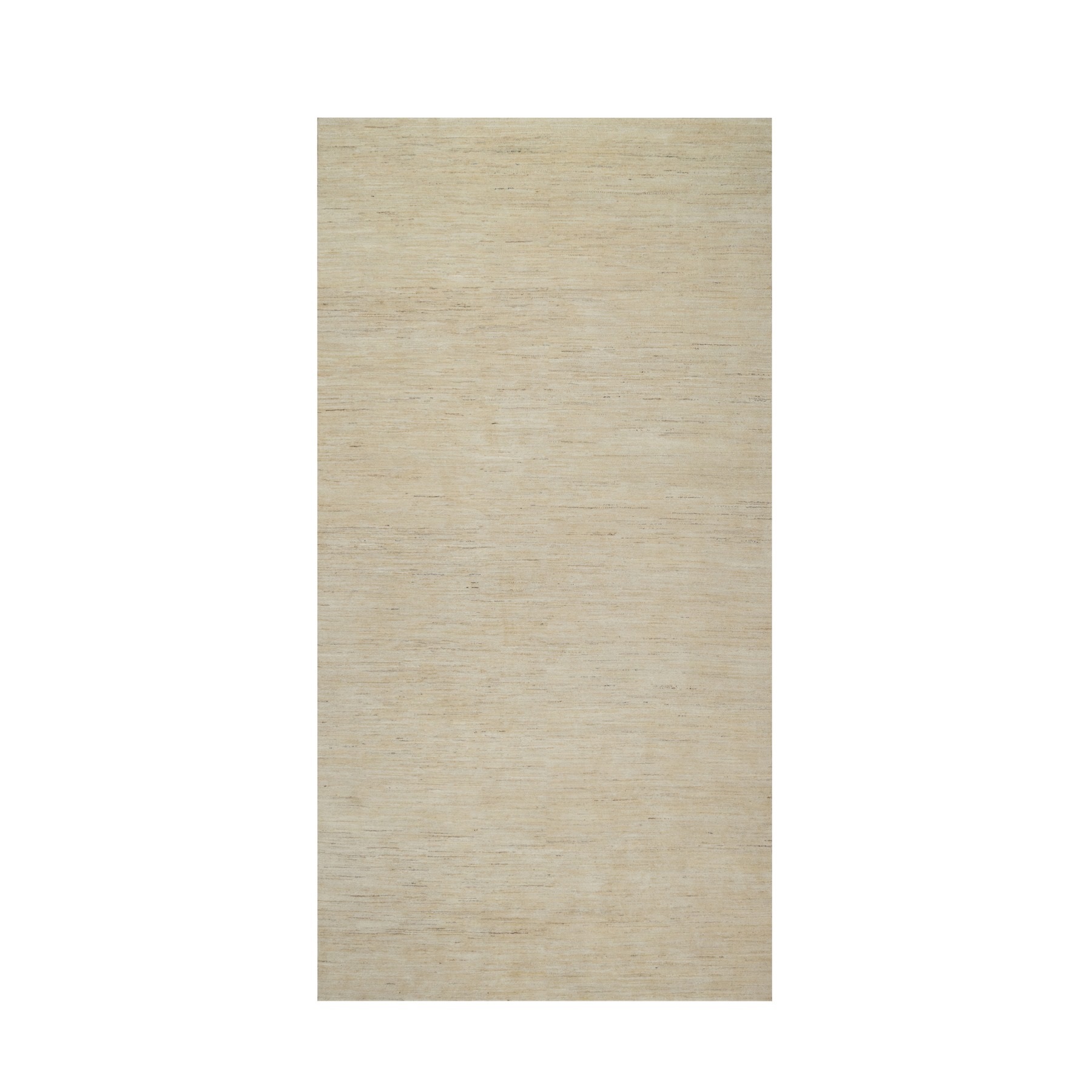 Swan White, Pure Wool, Modern, Plain Design, Lori Buft Gabbeh, Thick and Plush, Hand Knotted, Gallery Size, Wide Runner, Oriental Rug